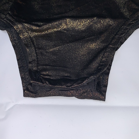 AMIE Strappy Metallic Shimmer Wrap Front Bodysuit NWT - Picture 6 of 14
